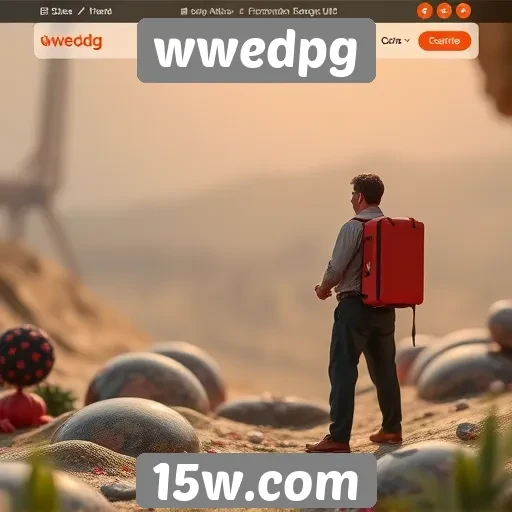 Navegação e interface do site wwedpg