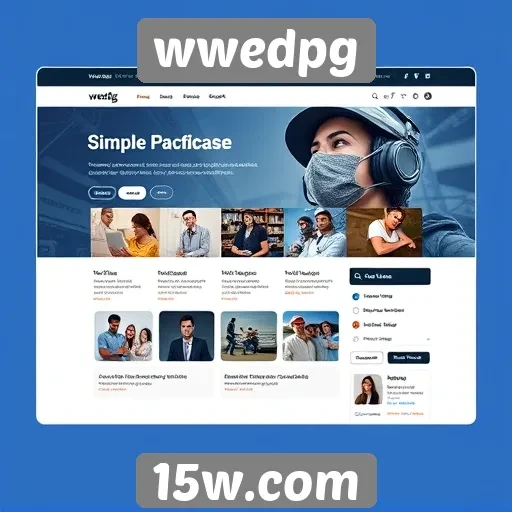 Análise da interface do usuário no site wwedpg
