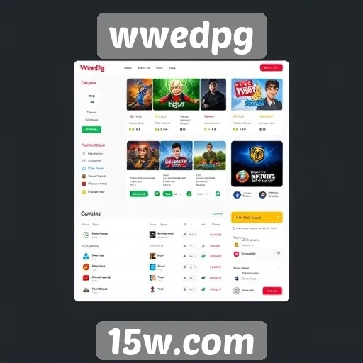 Análise da interface do site wwedpg para jogadores